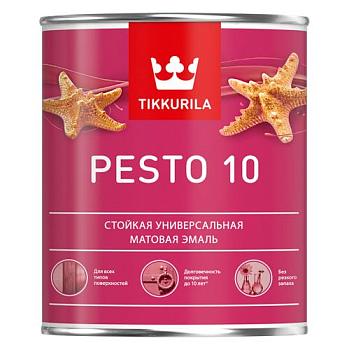 Эмаль универсальная Pesto 10 A матовая 0,9 л; TIKKURILA