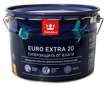 @Краска В/Д для влажных помещений Euro Extra 20 полуматовая С 9 л; TIKKURILA;