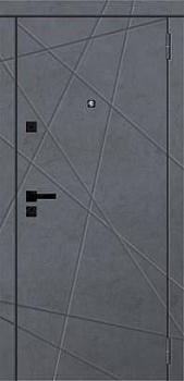 Дверь металлическая GEROY 2 860х2050мм R бетон графит/белый бланко