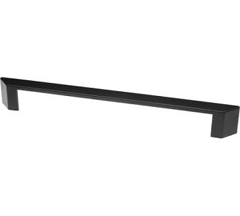 Ручка мебельная скоба 192 мм матовый черный; S-2610-192 BL