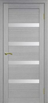 Полотно дверное Турин_505.12.80 эко-шпон серый-Панель/Мателюкс