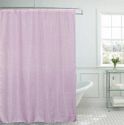 Штора для ванной комнаты Cameo Pink 180х180 см с кольцами полиэстер розовый; Studiotex, CTB181801PK