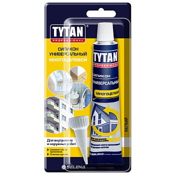 Герметик Tytan Professional силиконовый универсальный 85 мл белый; 22681