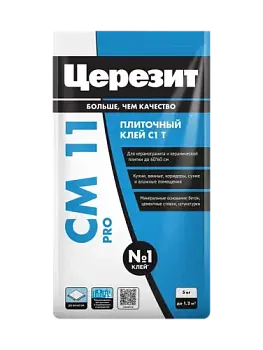 Клей для керамической плитки CM 11 5 кг/4; Церезит