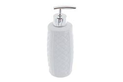Дозатор для жидкого мыла настольный керамика белый Blanca; 388-03