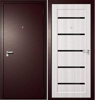 Дверь металлическая GOOD LITE 1 860х2050мм L медный антик/ясень белый