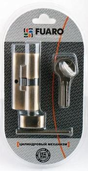 Цилиндровый механизм R600/70 25+10+35 мм BBP латунь 5 ключей; Fuaro