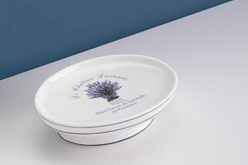 Мыльница настольная керамика белый Lavender; 880-14