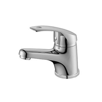 Смеситель одноручный для умывальника монолитный, хром, Decoroom, DR71011