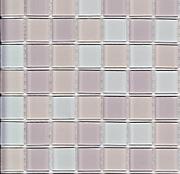 Мозаика стеклянная NICE светло-бежевый микс 30х30см (чип 25х25х3,5мм)