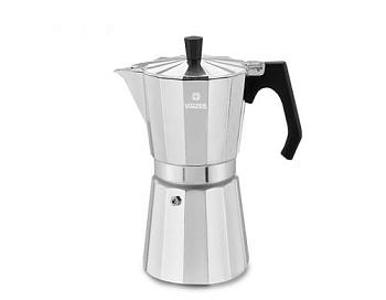 Кофеварка на 9 чашек алюминиевая гейзерная Moka Espresso Induction; 89384