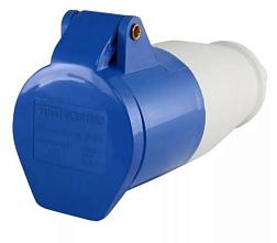 Розетка силовая 213 переносная 2Р+РЕ 16 А 220 В IP 44; TDM, SQ0603-0010