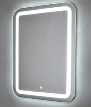 Зеркало для ванной комнаты прямоугольное настенное 800х550 мм без полки сенсорное Мальта