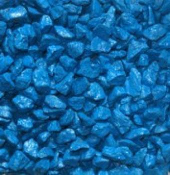 Щебень декоративный 20 кг фракция 5-15 мм цветной синий