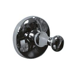Крючок одинарный на саморезах хром; F028