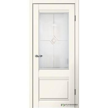Полотно дверное Fly Doors Estetic E01 эмалит ваниль ПО 800мм; Сибирь Профиль