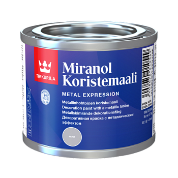 Краска декоративная Miranol серебро 0,1 л; TIKKURILA