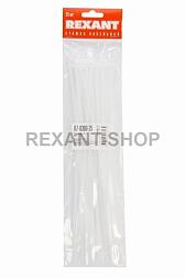 Хомут 4,8х300 нейлон белый уп.25шт REXANT; 07-0300-25