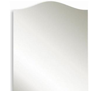 Зеркало для ванной комнаты прямоугольно-фигурное настенное 450х650 мм с полкой Вираж
