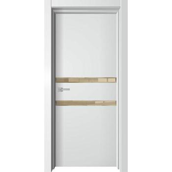 Полотно дверное Premium Soft Premiata-4 белый софт 900мм; зеркало бронза фацет