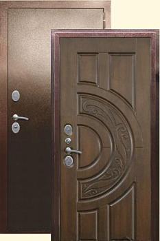 Дверь металлическая Выбор Сопрано Термо 960х2050мм R 1,5 мм антик медь/старое дерево