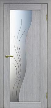 Полотно дверное Сицилия_720.21.60 эко-шпон дуб серый FL-Стекло Линии