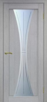 Полотно дверное Сицилия_732.121.80 эко-шпон дуб серый FL/Стекло Линии