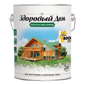 Состав деревозащитный Здоровый Дом орех 3л; Лакра, 0007026