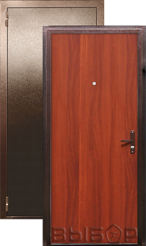 Дверь металлическая Выбор Стандарт 960х2050мм R 1,2мм антик медь/итальянский орех