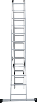 Лестница алюминиевая 3 секция 12 ступеней; Новая высота, 1230312