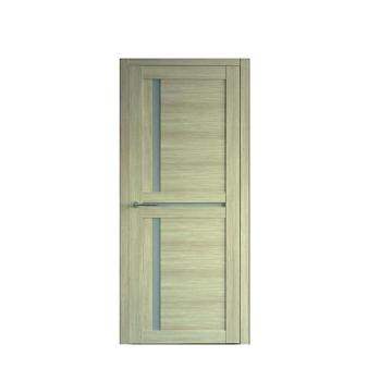 Полотно дверное Фрегат эко-шпон Кельн лиственница мокко 600мм стекло матовое