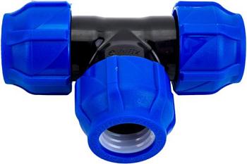 Тройник ПНД компрессионный 25-25-25 (50/10) VALFEX