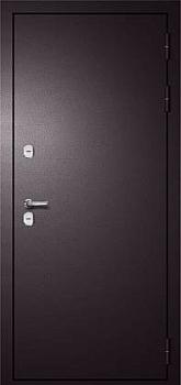 Дверь металлическая с терморазрывом Термо S11 860х2050мм R 1,4мм букле шоколад/белый матовый
