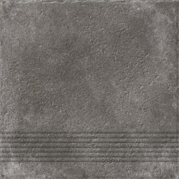 Керамогранит Carpet ступени темно-коричневый рельеф 29,8х29,8см 1,06 кв.м.12шт; Cersanit, C-CP4A516D