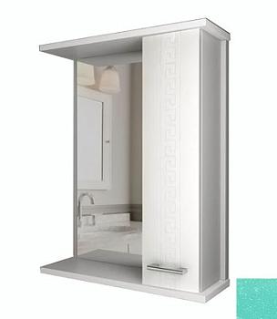 Зеркало-шкаф для ванной комнаты Крит 60 правое бирюза 500*675*175; Gota Rocio, 903821