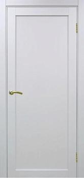 Полотно дверное Турин_501.1.80 эко-шпон белый монохром-Зеркало/белый монохром эко-шпон NL