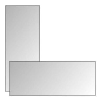 Зеркало для ванной комнаты прямоугольное настенное 1260х500 мм вертикальное; Радуга