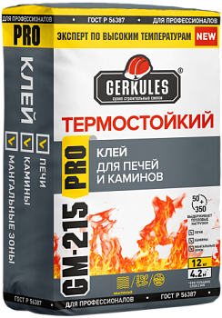 Клей для кафеля термостойкий GM-215 12 кг/88; ГЕРКУЛЕС 