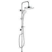 Стойка для душа Rumba d25, L130 c мыльницей хром; MELODIA, MSC00112C