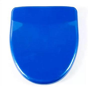 Сиденье для унитаза пластик с ПВХ синее blue; SYM-616/105060