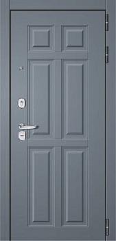 Дверь металлическая с терморазрывом Рубин 970х2050мм L графит софт/белый софт