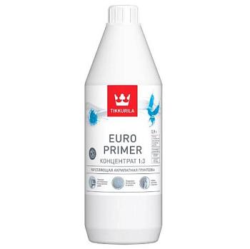 Грунтовка глубокого проникновения Euro Primer (концентрат 1:3) 0,9 л; TIKKURILA