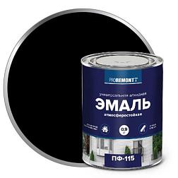 Эмаль ПФ-115 PROREMONTT черный 0,9кг; 0006684
