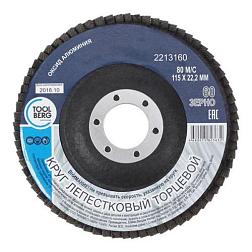 Круг лепестковый торцевой 115х22 мм Р60; T4P, 2213160