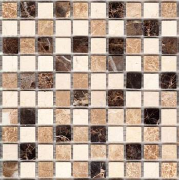 Мозаика каменная OLIMP бежевый 30,5х30,5см (чип 15х15х4мм)