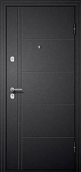 Дверь металлическая М 1 960х2050мм R черный шелк/белый
