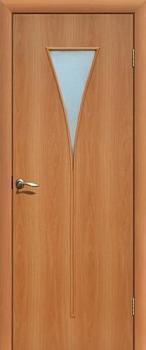 Полотно дверное Fly Doors Рюмка миланский орех ПО 600мм стекло матовое; Сибирь Профиль
