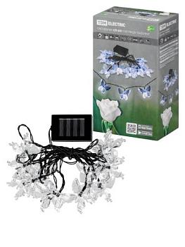 Фонарь садовый на солнечной батарее LED 3 м гирлянда Бабочки пластик; ТДМ, СП-251, SQ0330-0119
