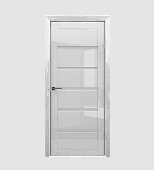 Полотно дверное Фрегат Глянец Вена белый 900мм стекло матовое