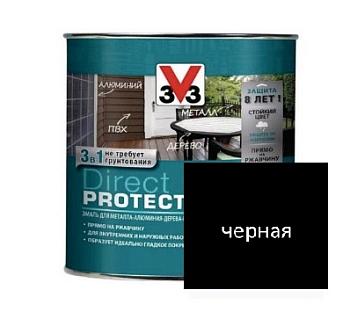Эмаль Direct Protect V33 черная, 2.5 л; V33